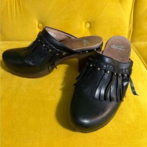 Dansko Black Deni Mules EU 40